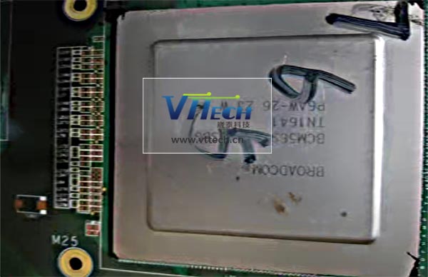BROADCOM BGA高端服務器主控芯片返修細節(jié)圖